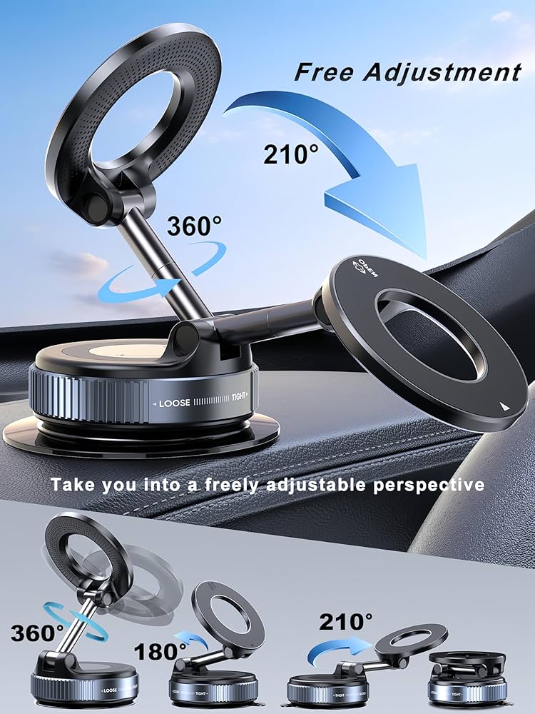 Vacuum Suction Magnetic Bracket