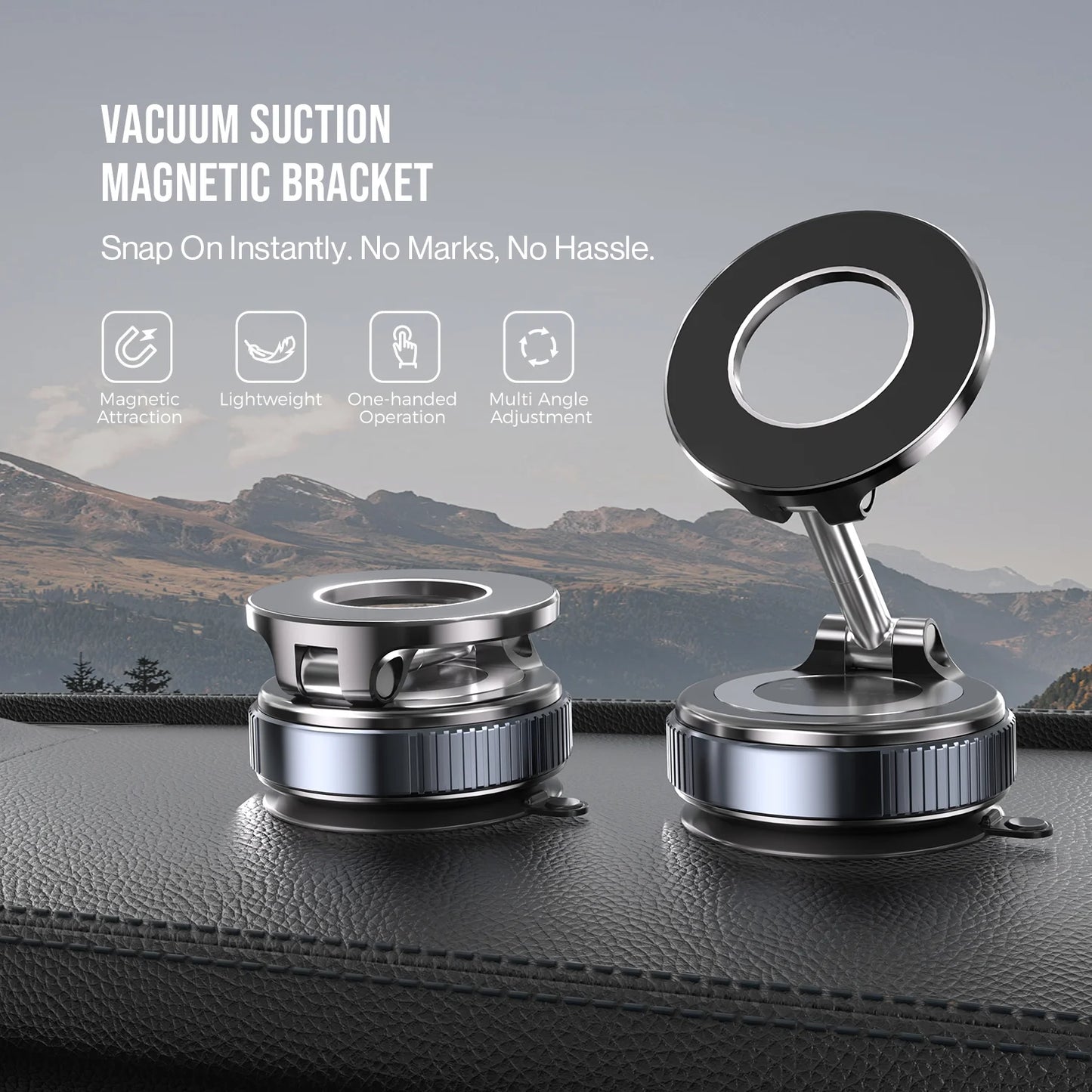 Vacuum Suction Magnetic Bracket
